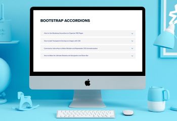 Rozwijana lista accordion w html, js, css, bootstrap