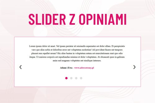Read more about the article Slider z opiniami w html, css i JavaScript